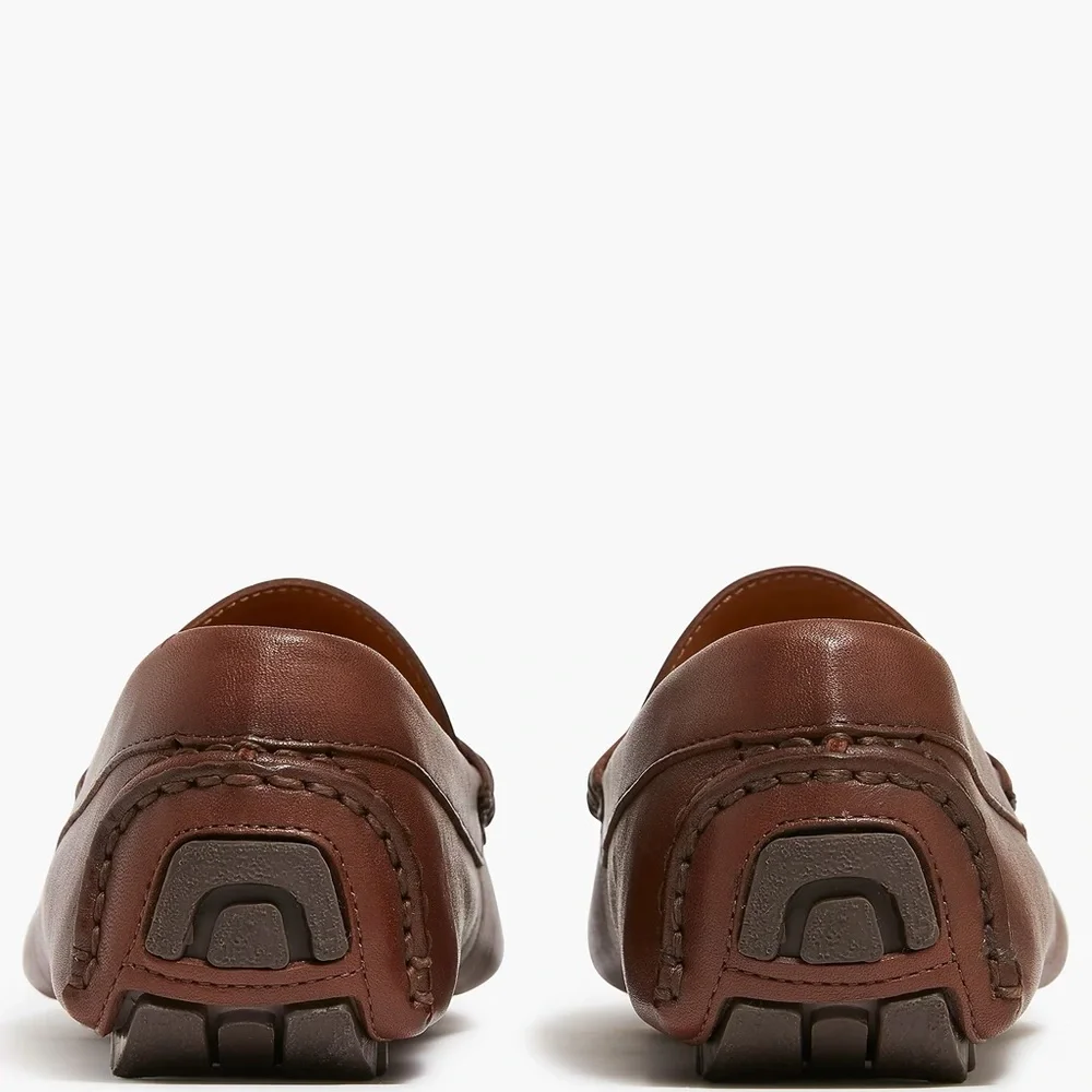 J. CREW Classic Leather Driving Shoes in Brown Size 9 1/2‎ M $178 AW685
